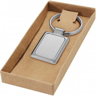 Logotrade promotional gift image of: Sergio rectangular metal keychain
