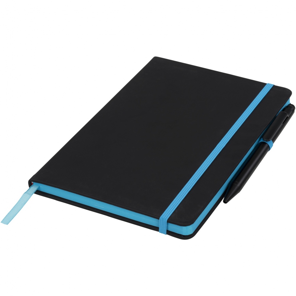 Logo trade corporate gifts image of: Noir Edge medium notebook