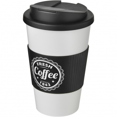 Logotrade promotional product image of: Americano® 350 ml tumbler with grip & spill-proof lid