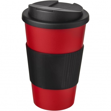 Logotrade promotional merchandise image of: Americano® 350 ml tumbler with grip & spill-proof lid