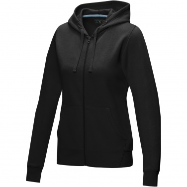 Logotrade promotional merchandise image of: Ruby women’s organic recycled full zip hoodie