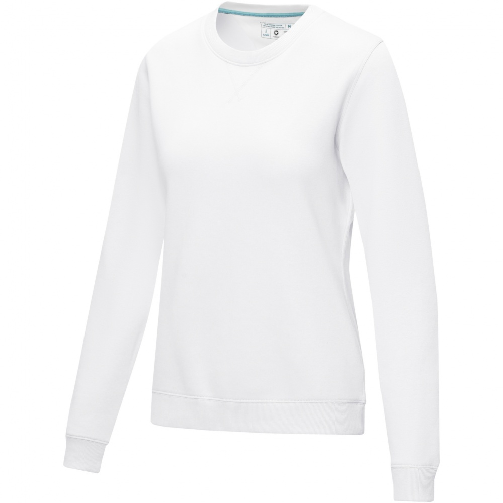 Logo trade corporate gifts picture of: Jasper women’s organic recycled crewneck sweater