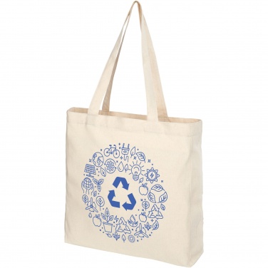 Logo trade advertising products picture of: Pheebs 210 g/m² recycled gusset tote bag 13L