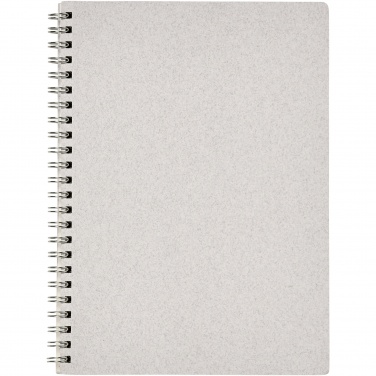 Logo trade advertising products image of: Bianco A5 size wire-o notebook