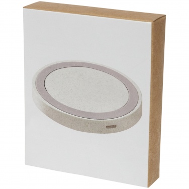 Logotrade promotional gift image of: Naka 5W wheat straw wireless charging pad
