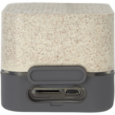 Logo trade promotional item photo of: Aira wheat straw Bluetooth® speaker