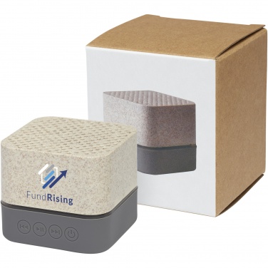 Logotrade promotional product image of: Aira wheat straw Bluetooth® speaker