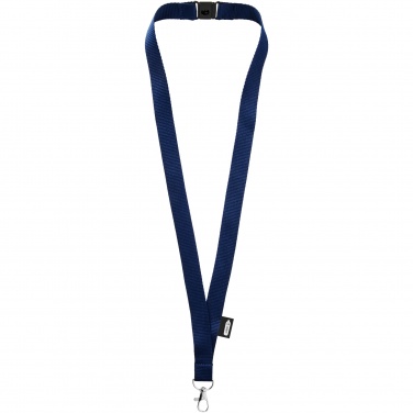 Logo trade promotional gifts image of: Tom recycled PET lanyard with breakaway closure