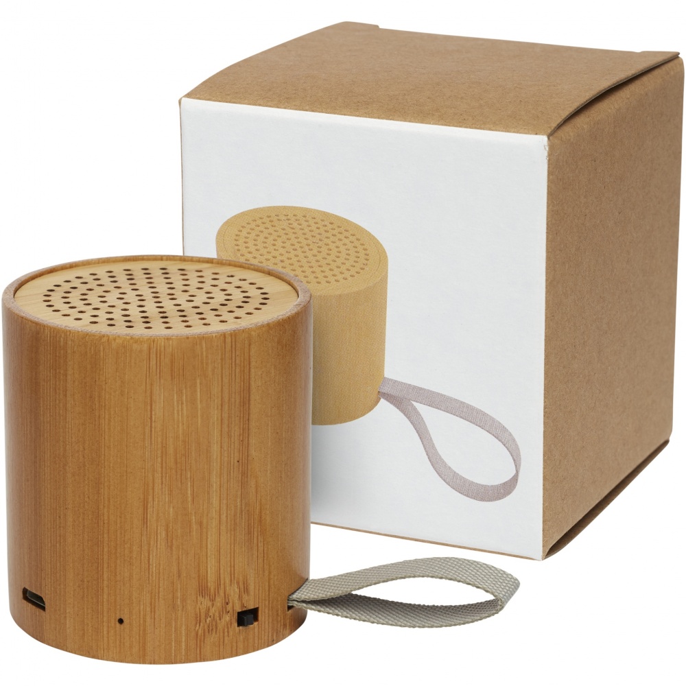 Logo trade corporate gifts image of: Lako bamboo Bluetooth® speaker 