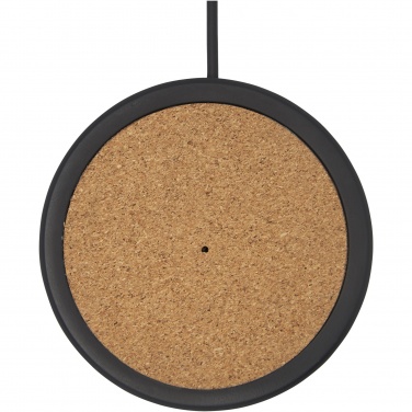 Logo trade promotional giveaways picture of: Kivi 10W limestone/cork wireless charging pad