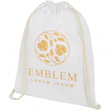 Logotrade promotional products photo of: Oregon 140 g/m² cotton drawstring bag 5L