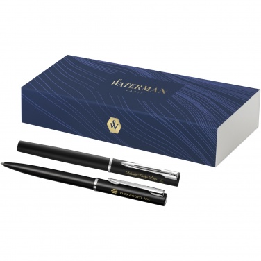 Logotrade promotional merchandise photo of: Waterman Allure ballpoint and rollerball pen set