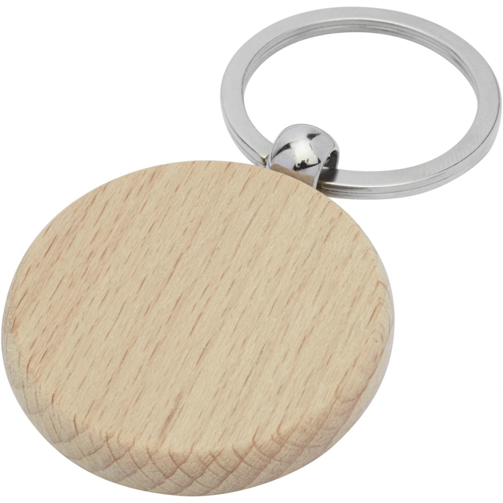 Logotrade promotional giveaways photo of: Giovanni beech wood round keychain