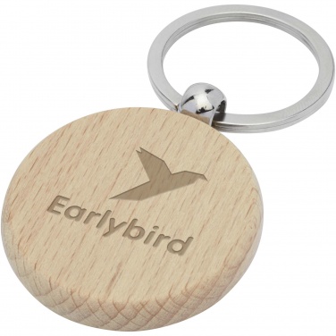 Logotrade promotional gift image of: Giovanni beech wood round keychain