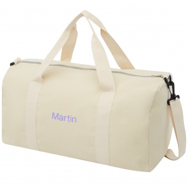 Logotrade promotional items photo of: Pheebs 450 g/m² recycled cotton and polyester duffel bag 24L