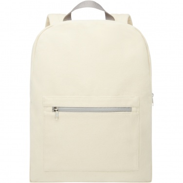 Logo trade promotional item photo of: Pheebs 450 g/m² recycled cotton and polyester backpack 10L
