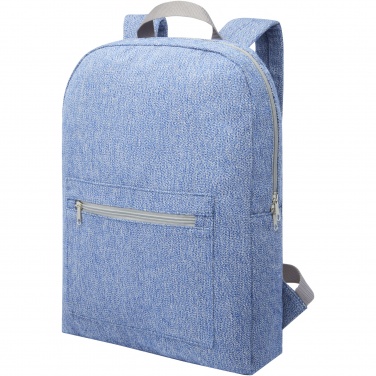 Logo trade corporate gift photo of: Pheebs 450 g/m² recycled cotton and polyester backpack 10L