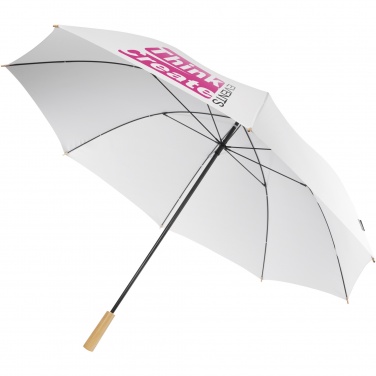 Logo trade promotional gifts picture of: Romee 30'' windproof recycled PET golf umbrella