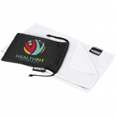 Logo trade promotional gift photo of: Raquel cooling towel made from recycled PET 80x30 cm