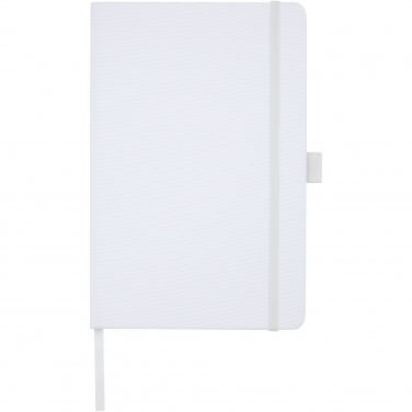 Logo trade promotional products image of: Honua A5 recycled paper notebook with recycled PET cover