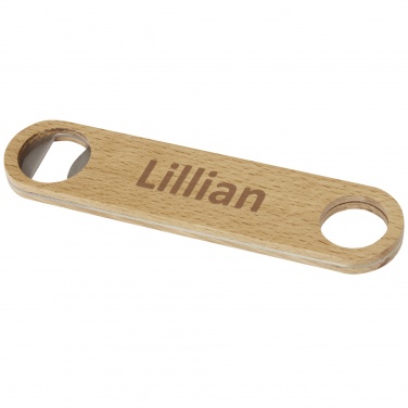 Logo trade promotional giveaways image of: Origina wooden bottle opener