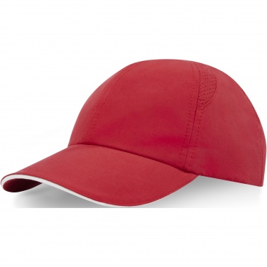 Logo trade promotional giveaway photo of: Morion 6 panel GRS recycled cool fit sandwich cap