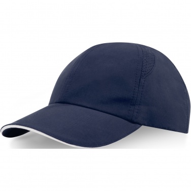 Logo trade promotional gift photo of: Morion 6 panel GRS recycled cool fit sandwich cap