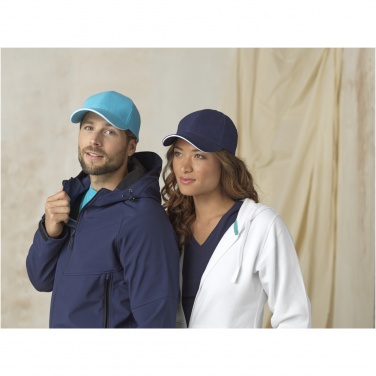 Logotrade promotional gift image of: Topaz 6 panel GRS recycled sandwich cap