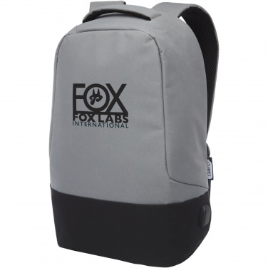 Logo trade promotional gift photo of: Cover GRS RPET anti-theft backpack 18L
