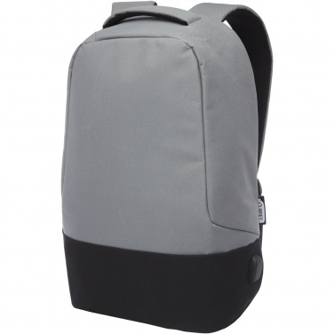 Logo trade corporate gifts image of: Cover GRS RPET anti-theft backpack 18L