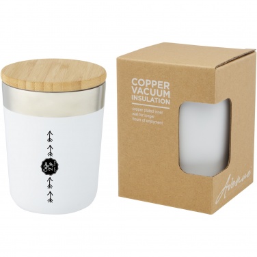 Logotrade promotional giveaways photo of: Lagan 300 ml stainless steel tumbler with bamboo lid