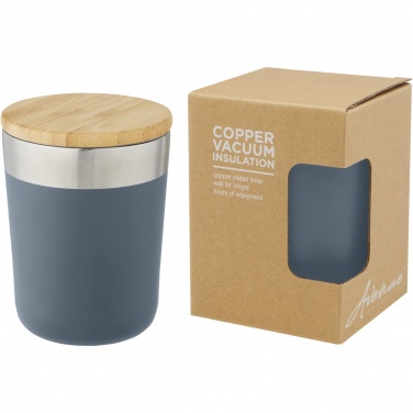 Logotrade corporate gifts photo of: Lagan 300 ml stainless steel tumbler with bamboo lid