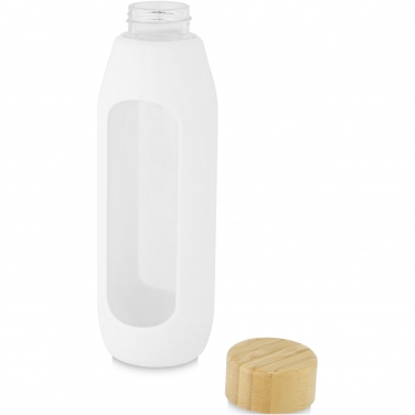 Logo trade promotional giveaways image of: Tidan 600 ml borosilicate glass bottle with silicone grip
