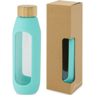 Logotrade promotional merchandise image of: Tidan 600 ml borosilicate glass bottle with silicone grip