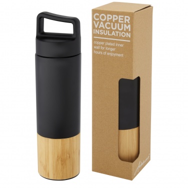 Logo trade promotional merchandise picture of: Torne 540 ml  stainless steel bottle with bamboo outer wall