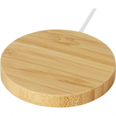 Logotrade promotional items photo of: Atra 10W bamboo magnetic wireless charging pad
