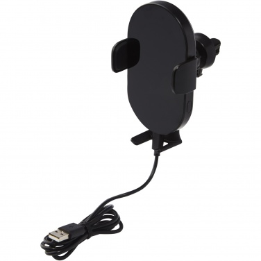 Logo trade promotional gifts image of: Pilot 15W wireless automatic car charger 