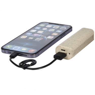 Logotrade business gifts photo of: Yoko 1200mAh wheat straw power bank