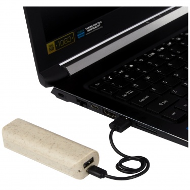 Logotrade promotional giveaways photo of: Yoko 1200mAh wheat straw power bank