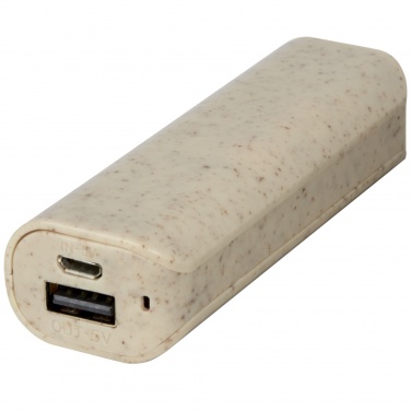 Logotrade promotional merchandise picture of: Yoko 1200mAh wheat straw power bank