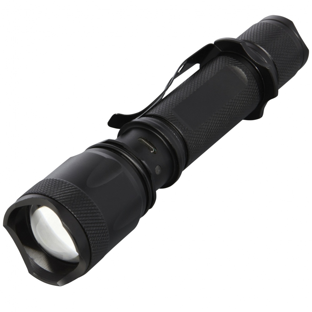 Logotrade promotional product image of: Mears 5W rechargeable tactical flashlight