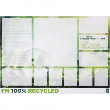 Logo trade promotional giveaway photo of: Desk-Mate® A2 recycled notepad