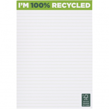 Logo trade promotional merchandise photo of: Desk-Mate® A5 recycled notepad