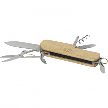 Logo trade promotional products picture of: Richard 7-function wooden pocket knife