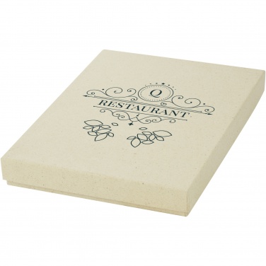 Logo trade promotional giveaway photo of: Verde 3-piece grass paper stationery gift set