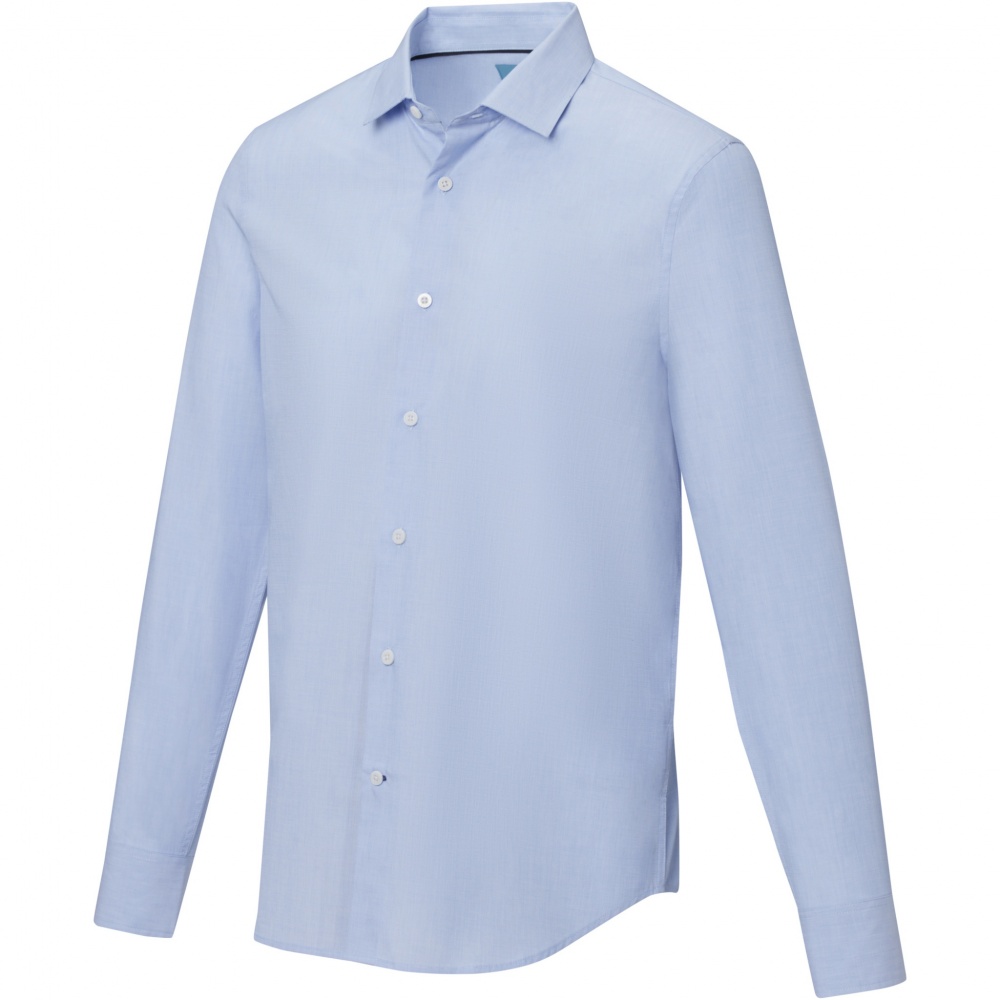 Logo trade promotional merchandise photo of: Cuprite long sleeve men's organic shirt