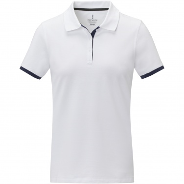 Logo trade promotional merchandise image of: Morgan short sleeve women's duotone polo
