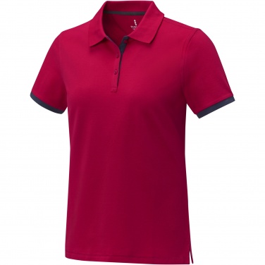 Logotrade promotional item picture of: Morgan short sleeve women's duotone polo