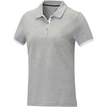 Logo trade business gift photo of: Morgan short sleeve women's duotone polo