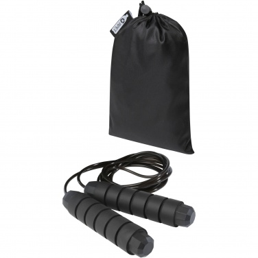 Logo trade promotional giveaway photo of: Austin soft skipping rope in recycled PET pouch